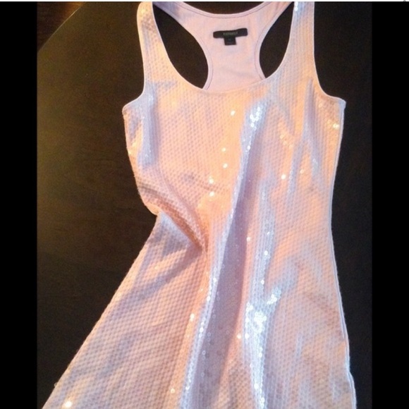 Express sequin blush mini dress! - Picture 2 of 4